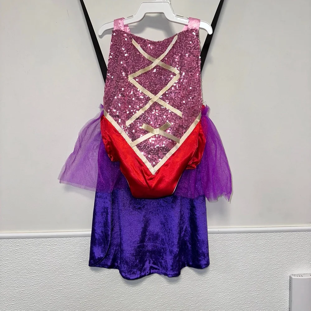IBTOM CASTLE Toddler Girls 80 Sanderson Sisters Costume Witch Sequin Romper New